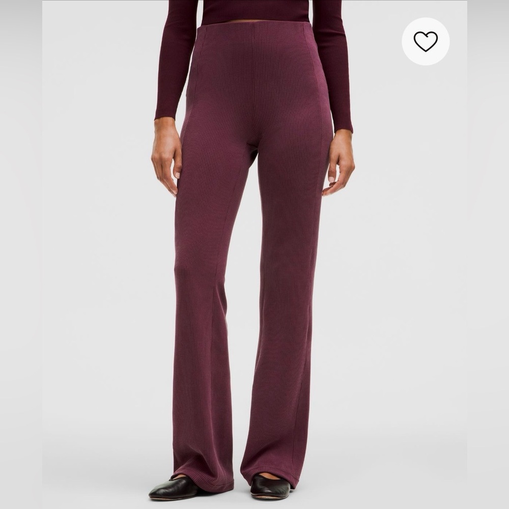 Lululemon Ribbed Softstreme Flare Pant